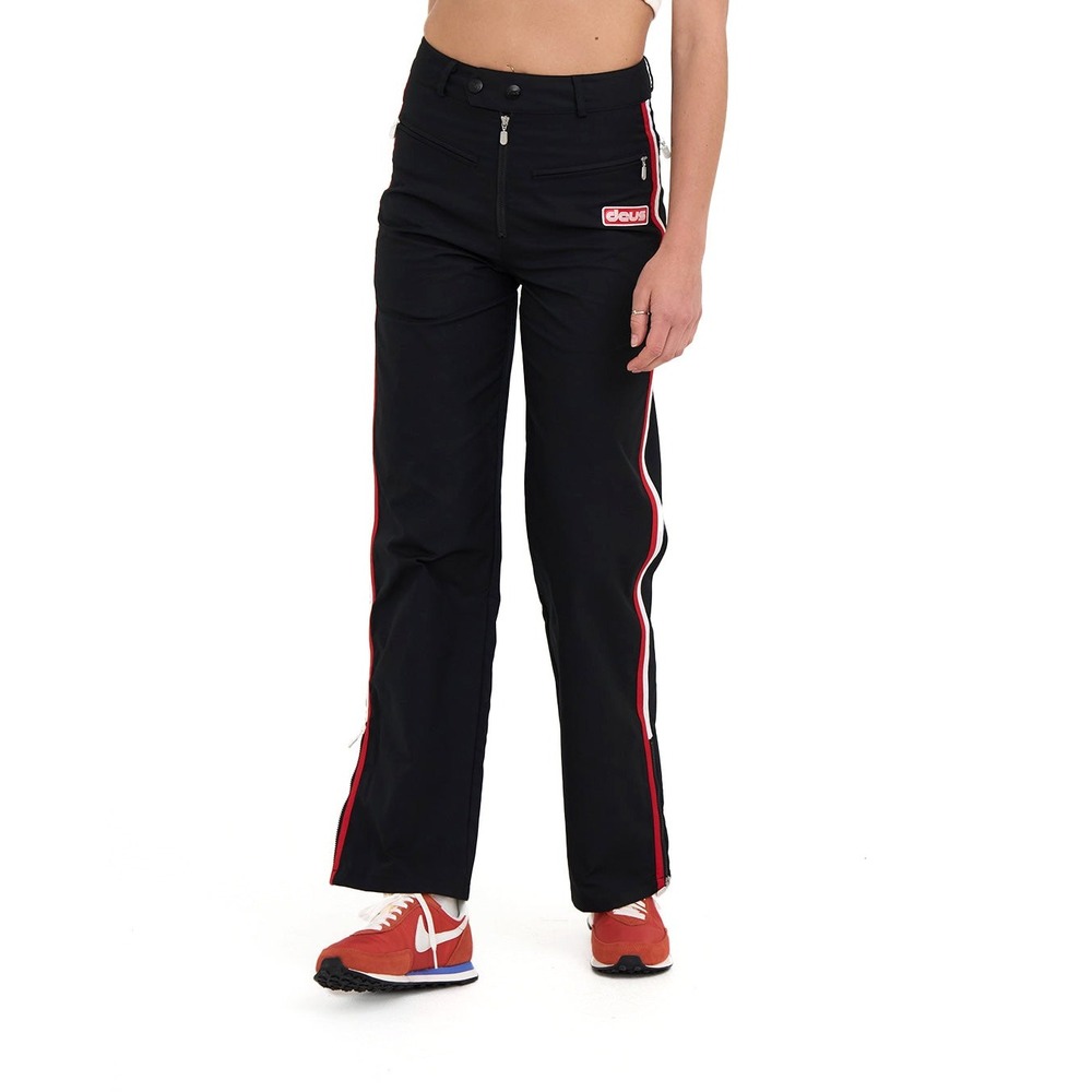 Deus Ex Machina Olivia Pants Black Red White Race Moto Medium Streetwear